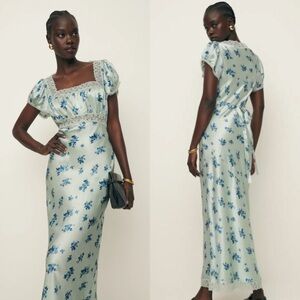 NEW Reformation Clarisse Silk Dress